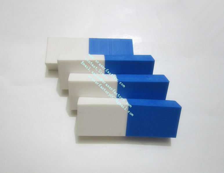 LXC35 white and blue office erasers