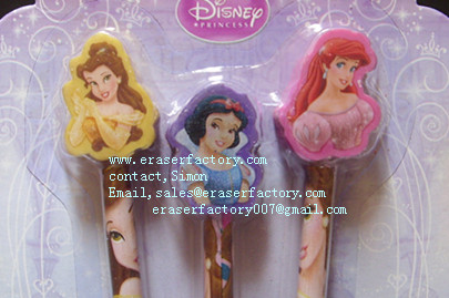  LXB55  cartoon Disney Princess  erasers