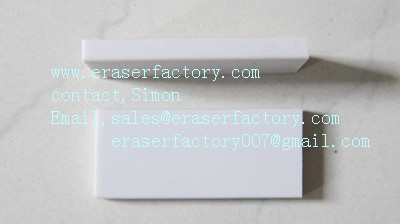LXC26  cheap rectanglar white erasers 