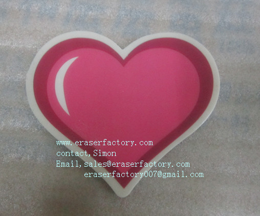 LXP7  jumbo heart printing erasers 