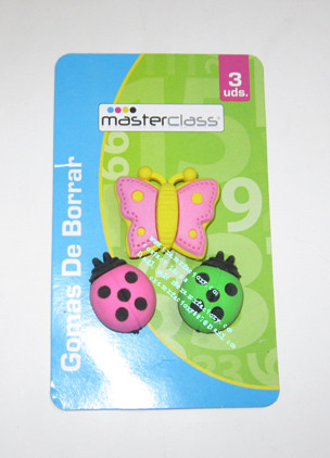 LXB79 Insect  Erasers Set