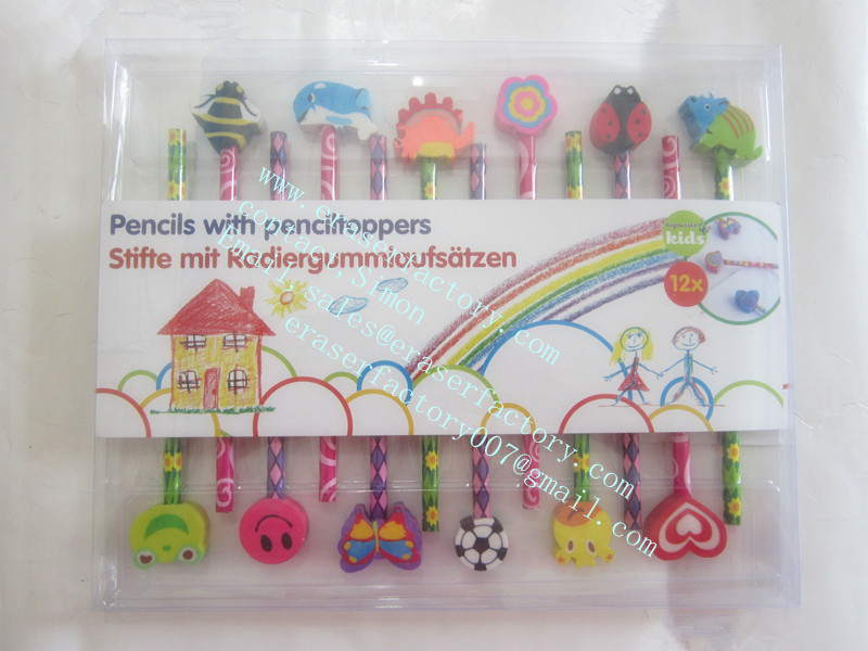 LXN18 pencils with pencil toppers