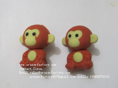 LXA33  Monkey Erasers