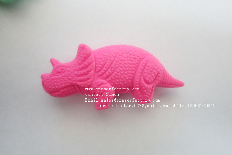 LXA259 pink dinasour eraser