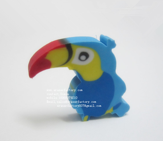 LXA264  Parrot Erasers